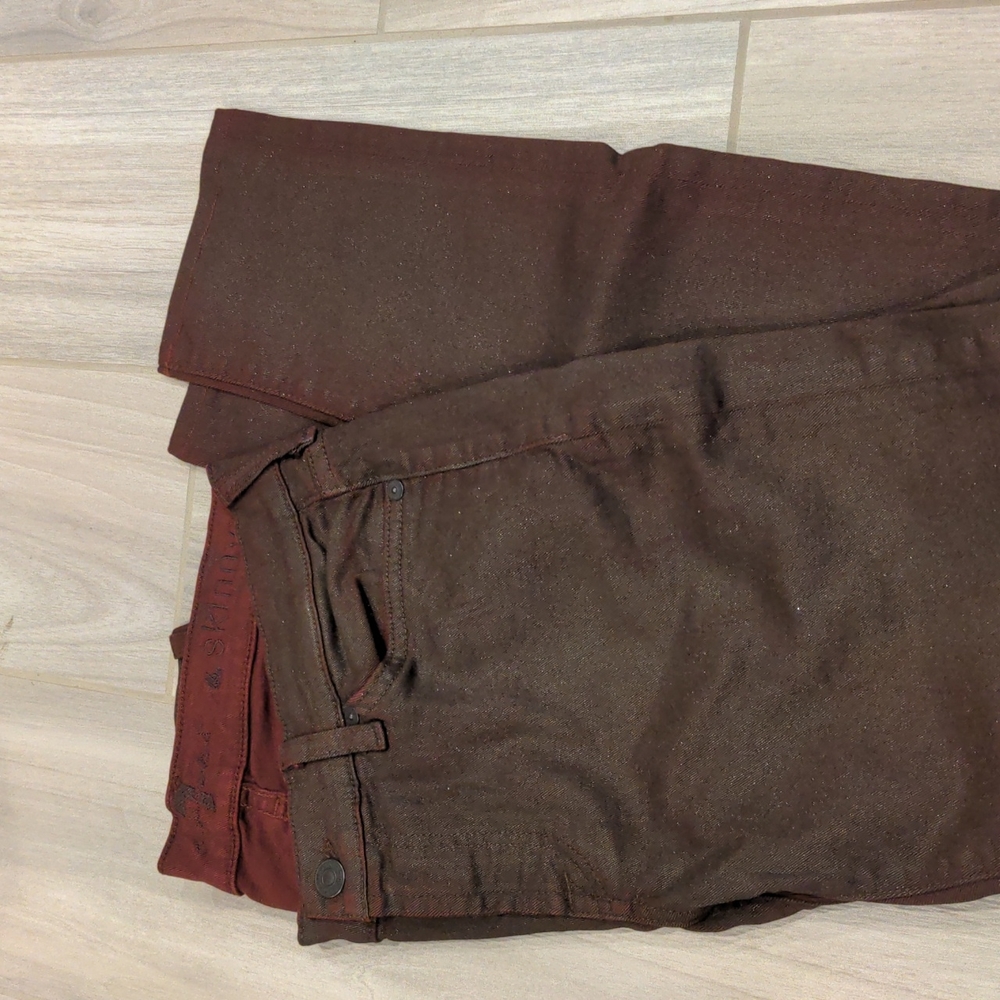 7 for all mankind red jeans